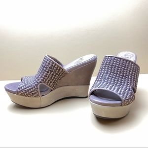 Ugg Doha Woven Leather Wedge Shoes